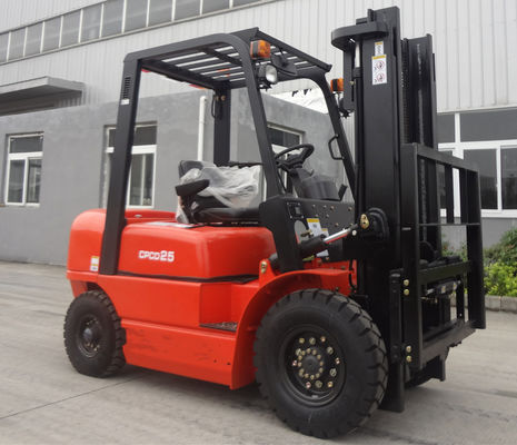 Triple Free Mast Type Industrial Diesel Forklift Achterkijkspiegel met back-up alarm